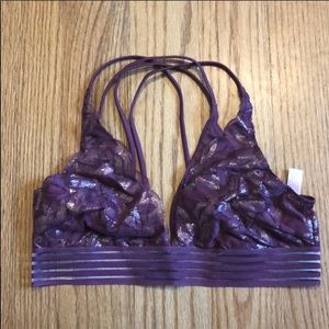 Shiny mesh bralette